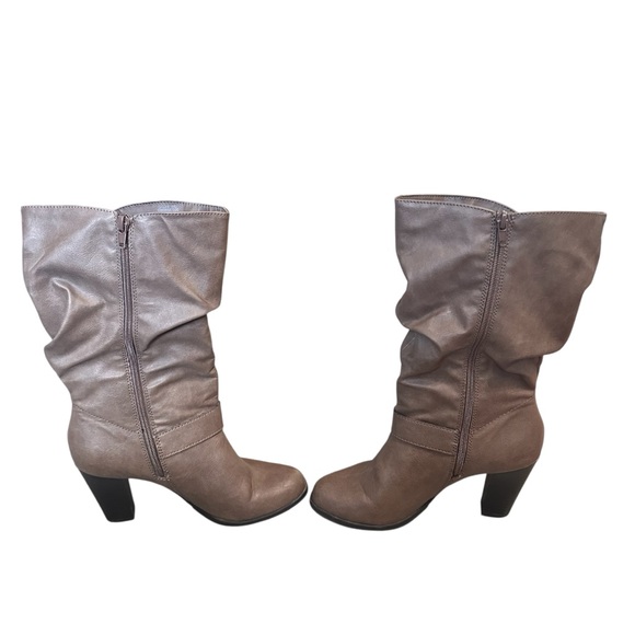 Style & Co Sachi Block-Heel Mid-Shaft Wide Calf Womens Boots with Buckles Size 8 - Picture 4 of 7